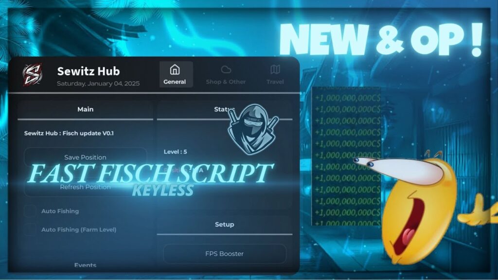 *NEW* FISCH SCRIPT FAST Auto Farm, Auto Sell, Dupe Fish *NO KEY* PASTEBIN