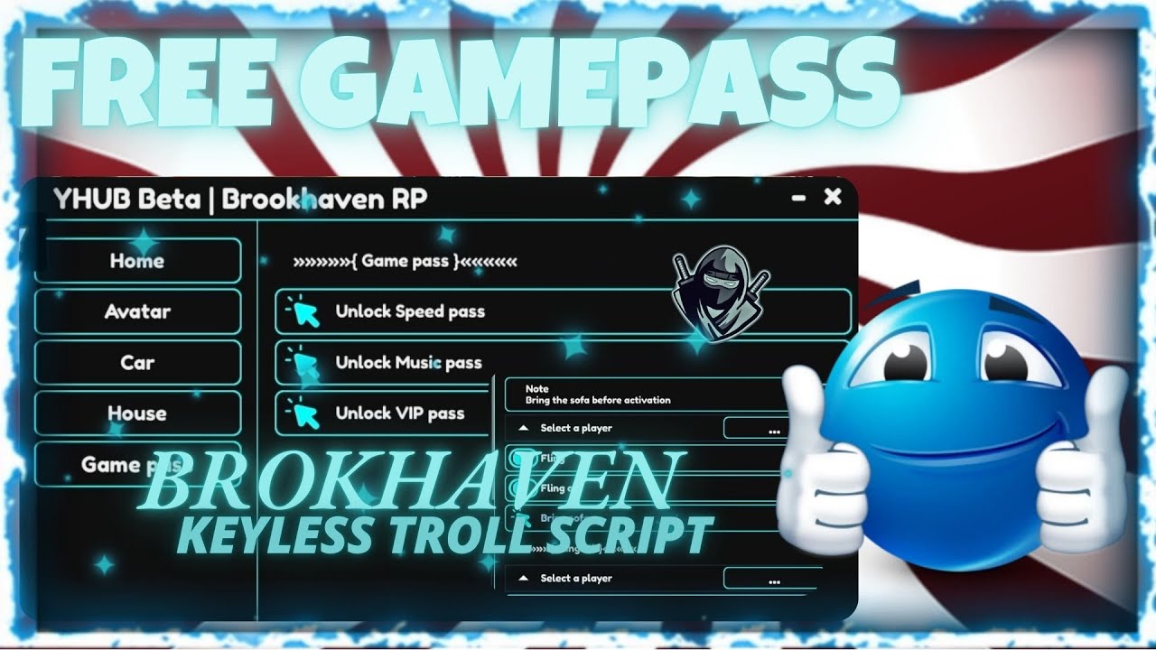 BROOKHAVEN TROLL SCRIPT PASTEBIN *NO KEY* FREE GAMEPASS, FREE VIP, TROLL, FLING, TP, ETC.